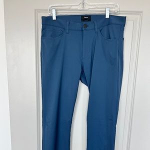 Theory Mens Blue 5 Pocket Raffi Slim Fit Performance Pants - 32W